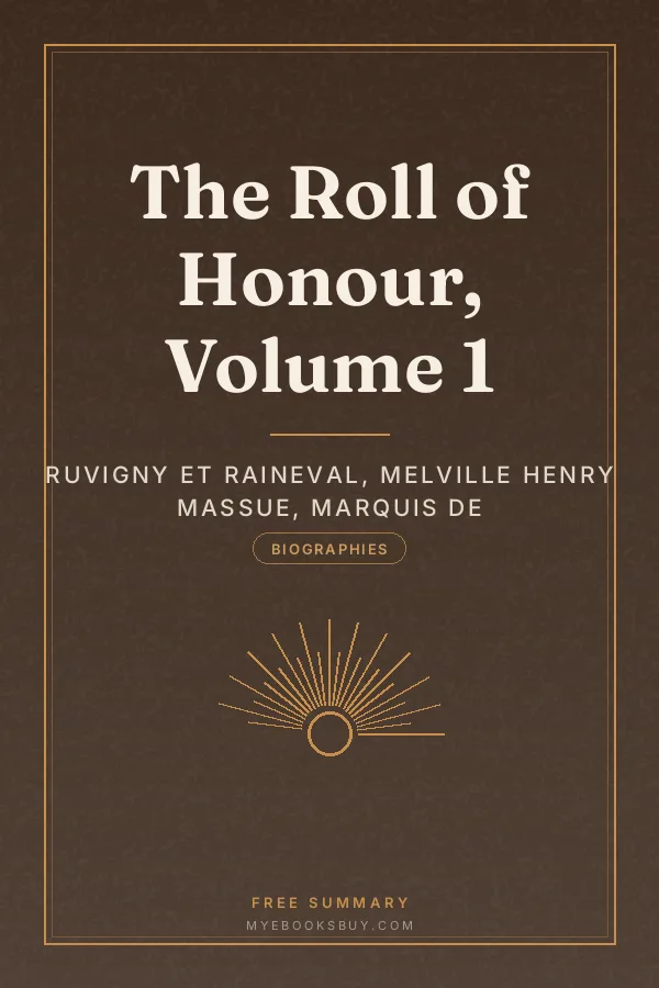 Cover of The Roll of Honour, Volume 1
