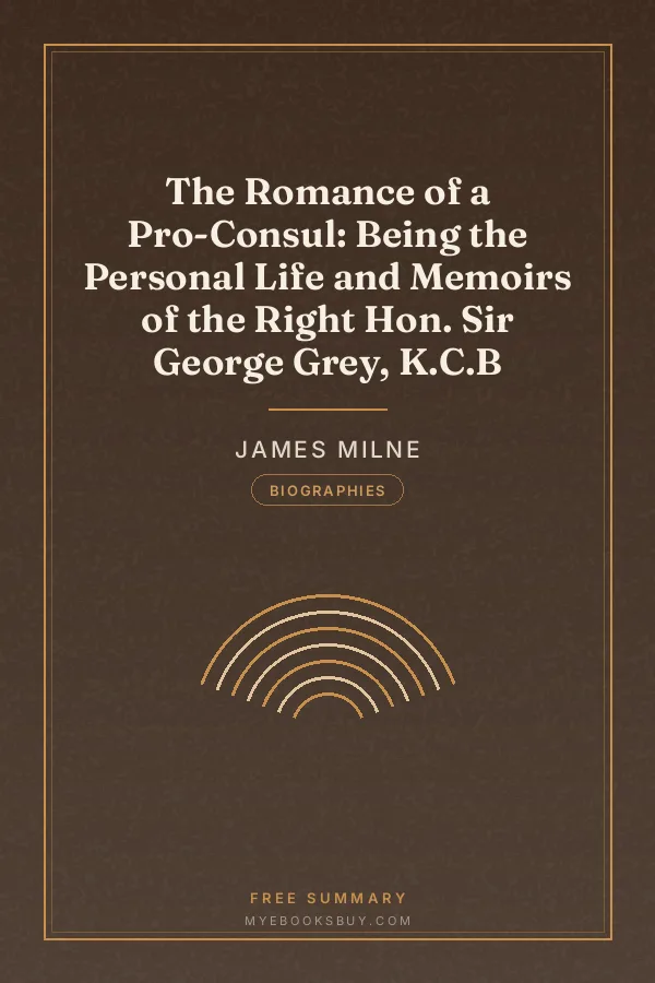 Cover of The Romance of a Pro-Consul: Being the Personal Life and Memoirs of the Right Hon. Sir George Grey, K.C.B