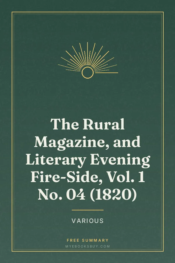 Cover of The Rural Magazine, and Literary Evening Fire-Side, Vol. 1 No. 04 (1820)