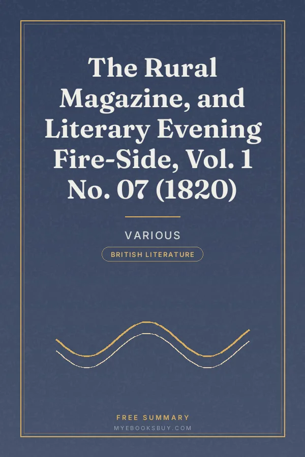 Cover of The Rural Magazine, and Literary Evening Fire-Side, Vol. 1 No. 07 (1820)