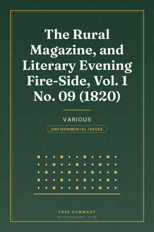 Cover of The Rural Magazine, and Literary Evening Fire-Side, Vol. 1 No. 09 (1820)