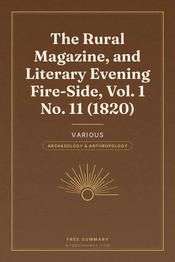 Cover of The Rural Magazine, and Literary Evening Fire-Side, Vol. 1 No. 11 (1820)