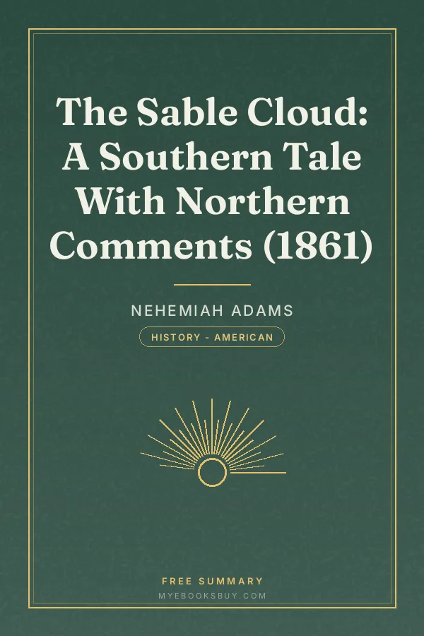 Cover of The Sable Cloud: A Southern Tale With Northern Comments (1861)