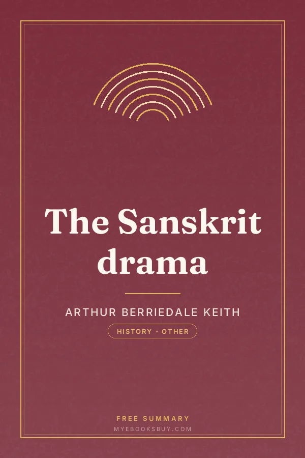Cover of The Sanskrit drama