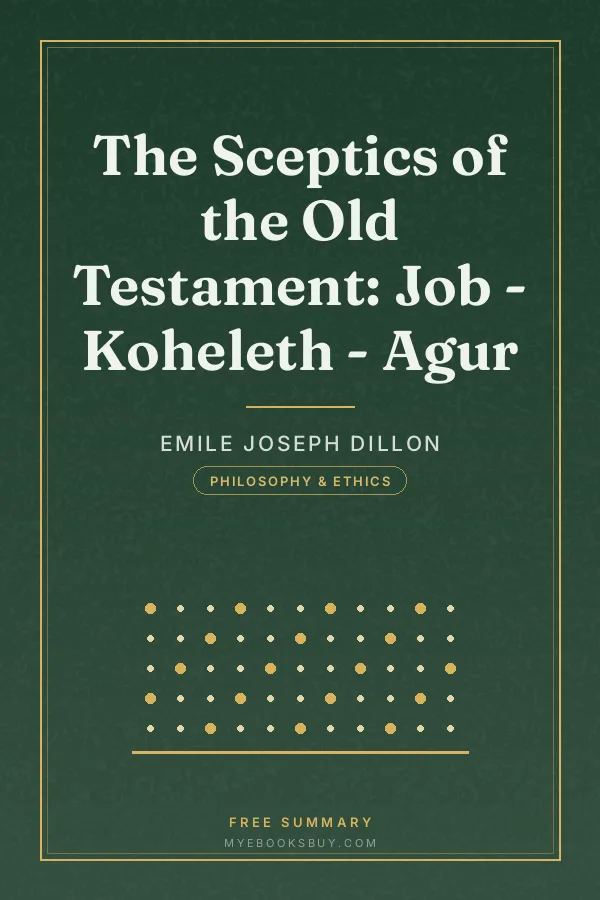 Cover of The Sceptics of the Old Testament: Job - Koheleth - Agur