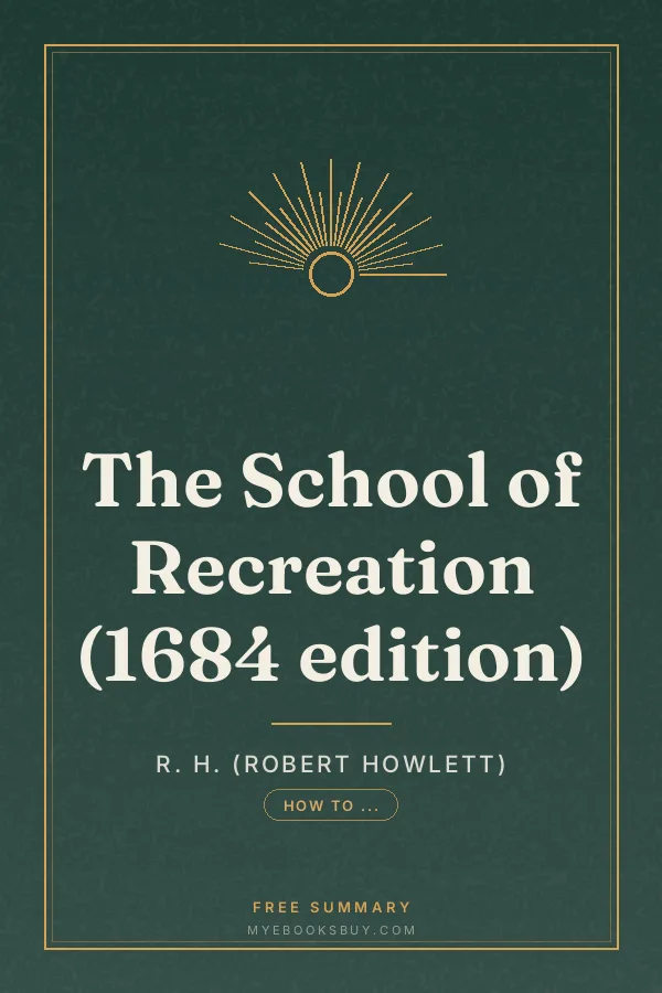 Cover of The School of Recreation (1684 edition)