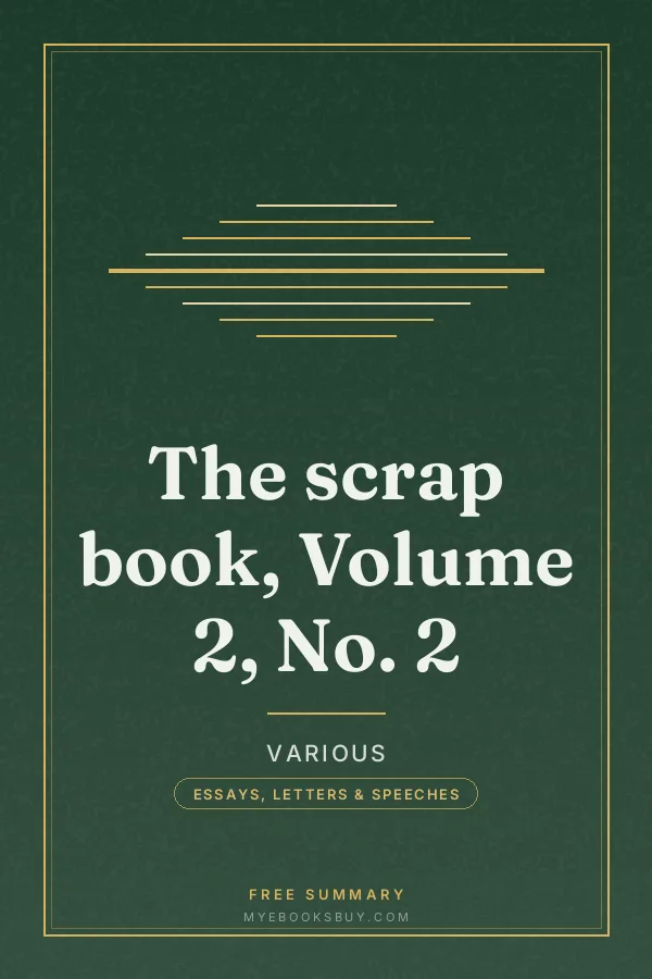 Cover of The scrap book, Volume 2, No. 2