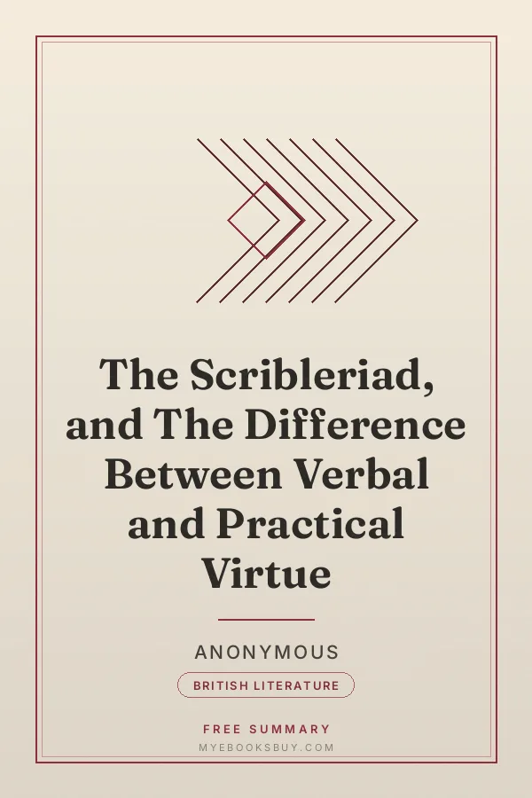 Cover of The Scribleriad, and The Difference Between Verbal and Practical Virtue