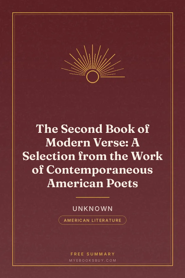 Cover of The Second Book of Modern Verse: A Selection from the Work of Contemporaneous American Poets