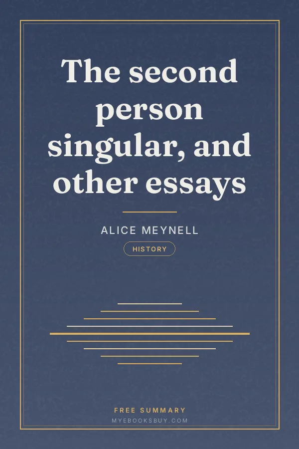 Cover of The second person singular, and other essays