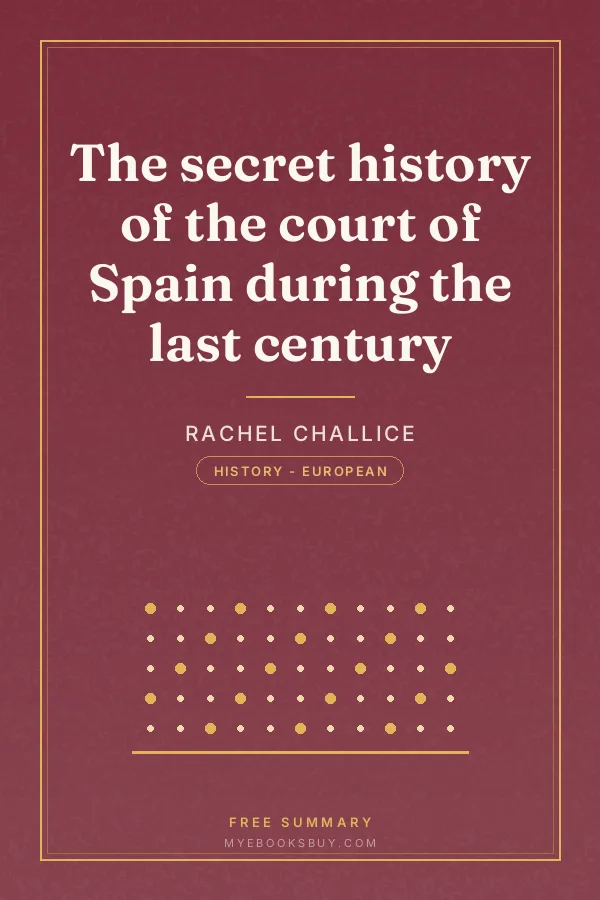 Cover of The secret history of the court of Spain during the last century