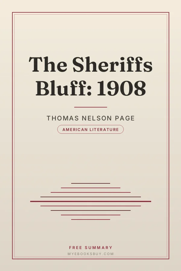 Cover of The Sheriffs Bluff: 1908
