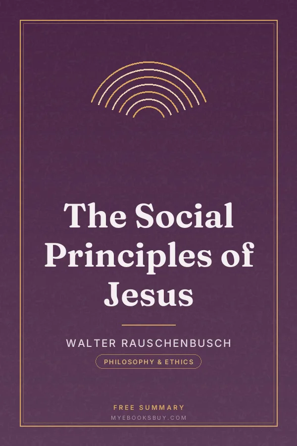 Cover of The Social Principles of Jesus