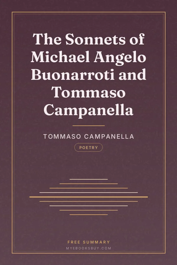 Cover of The Sonnets of Michael Angelo Buonarroti and Tommaso Campanella