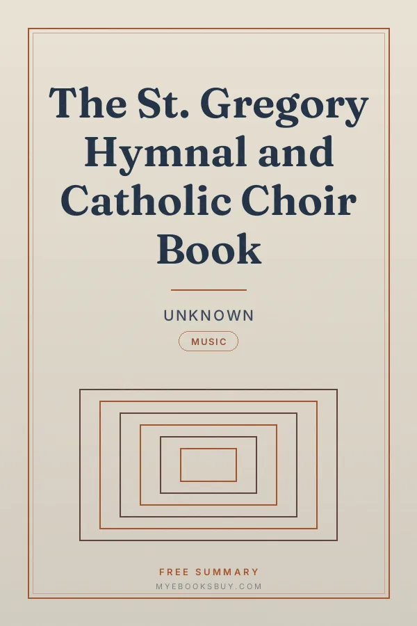 Cover of The St. Gregory Hymnal and Catholic Choir Book