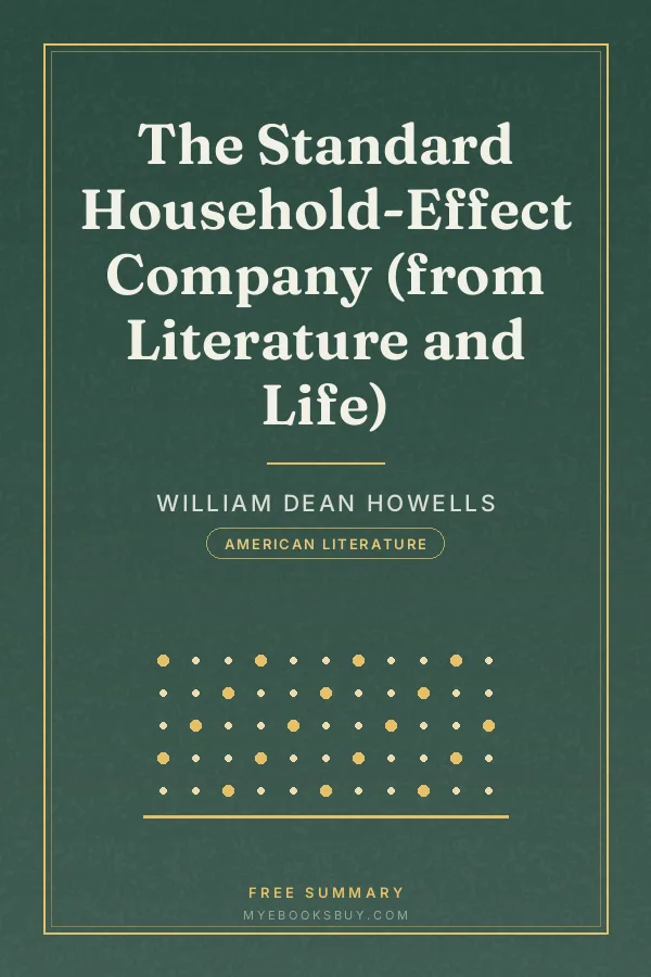Cover of The Standard Household-Effect Company (from Literature and Life)
