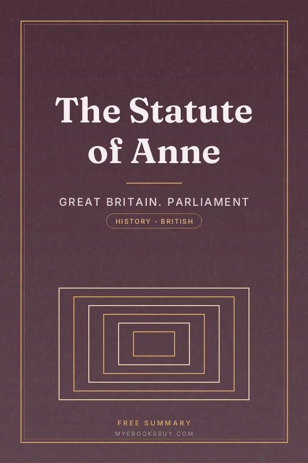 Cover of The Statute of Anne