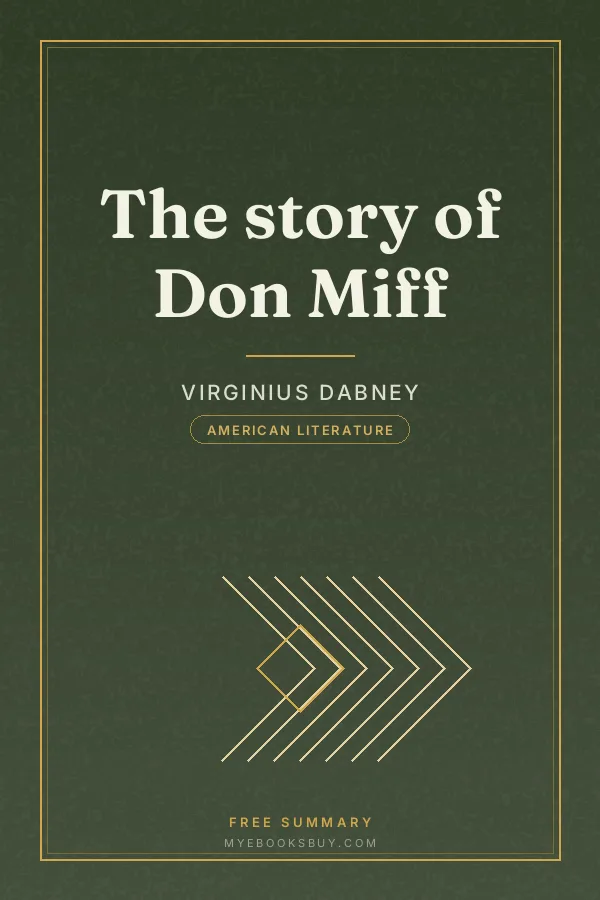 Cover of The story of Don Miff