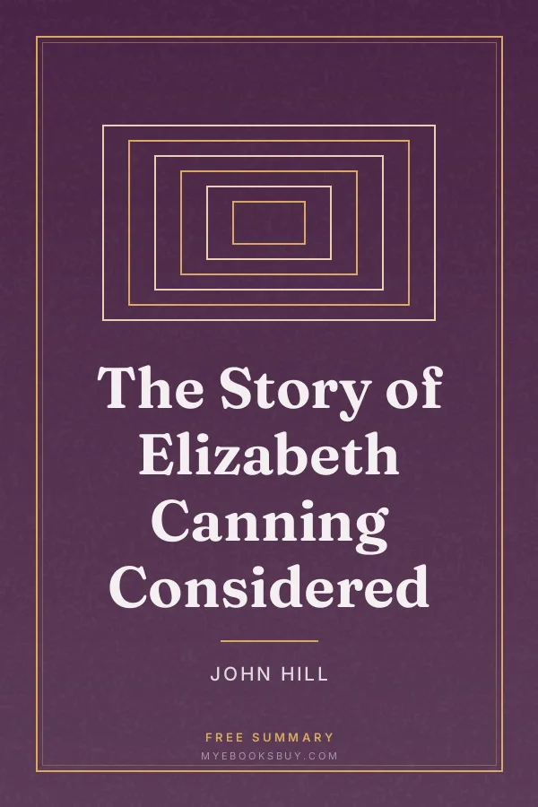 Cover of The Story of Elizabeth Canning Considered