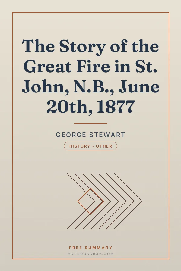 Cover of The Story of the Great Fire in St. John, N.B., June 20th, 1877