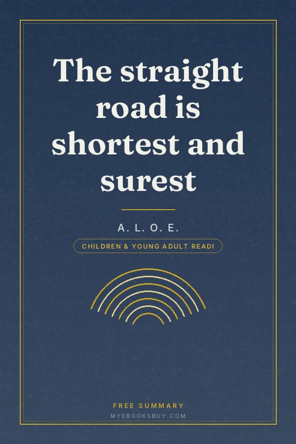 Cover of The straight road is shortest and surest