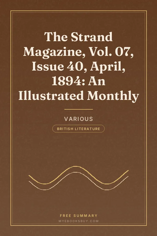 Cover of The Strand Magazine, Vol. 07, Issue 40, April, 1894: An Illustrated Monthly