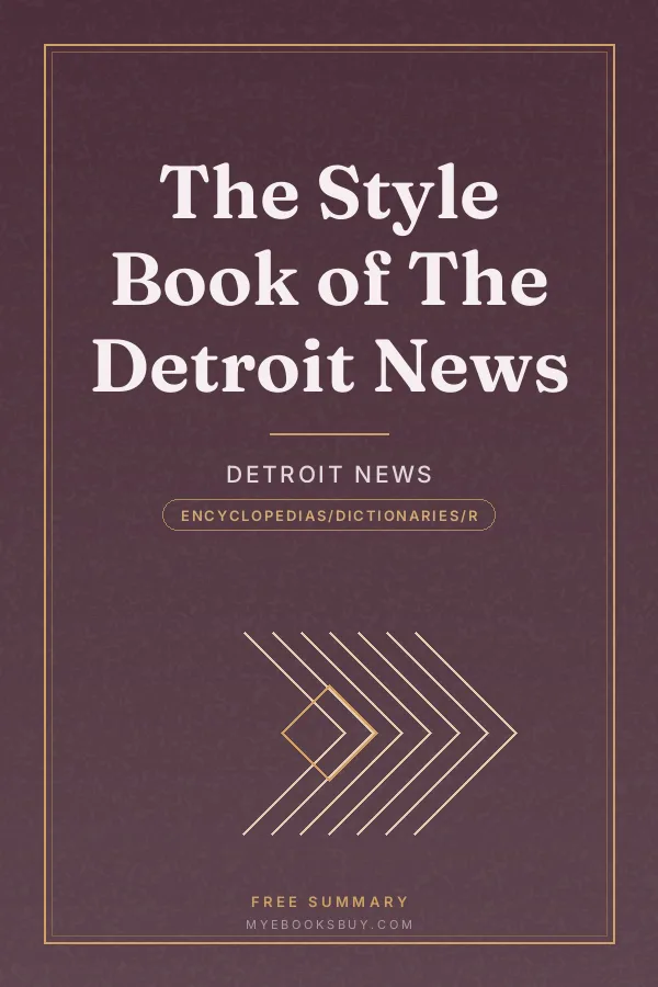 Cover of The Style Book of The Detroit News
