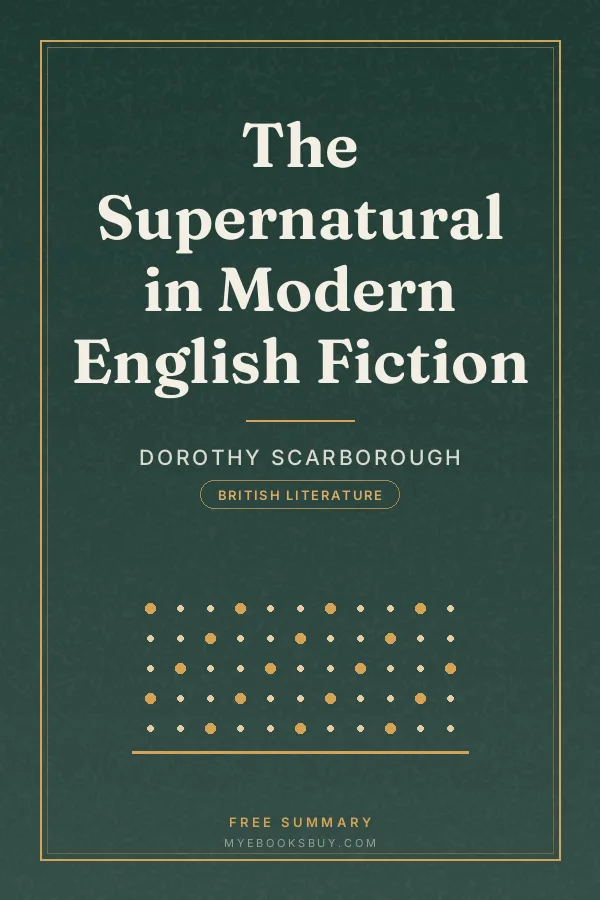 Cover of The Supernatural in Modern English Fiction