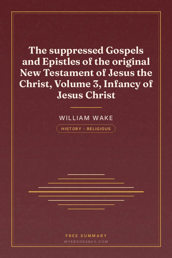 Cover of The suppressed Gospels and Epistles of the original New Testament of Jesus the Christ, Volume 3, Infancy of Jesus Christ