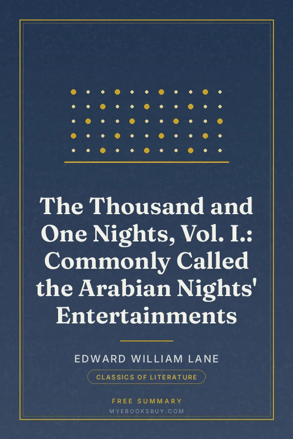 Cover of The Thousand and One Nights, Vol. I.: Commonly Called the Arabian Nights' Entertainments
