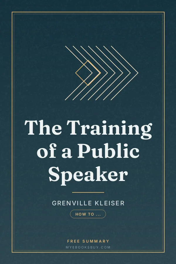 Cover of The Training of a Public Speaker