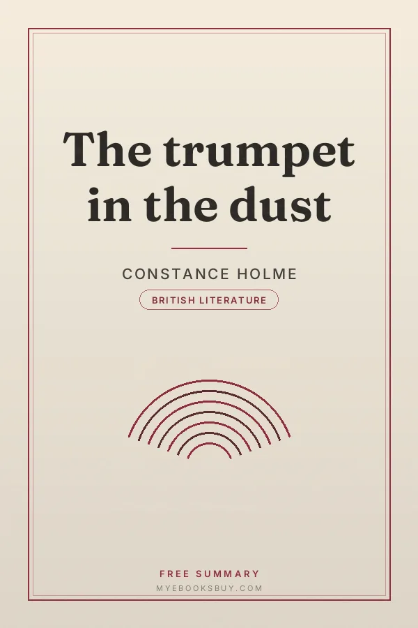 Cover of The trumpet in the dust