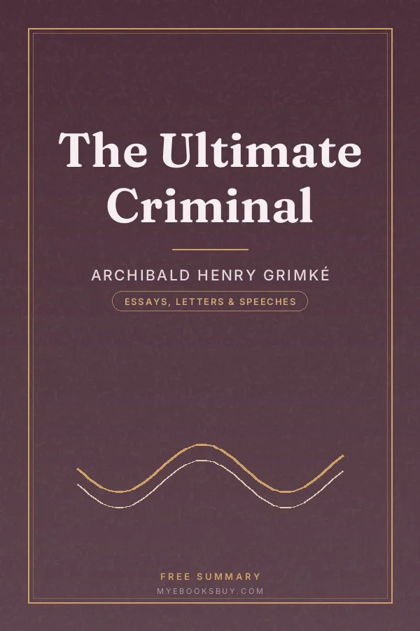 Cover of The Ultimate Criminal