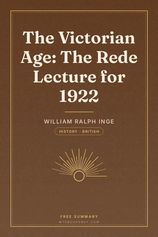 Cover of The Victorian Age: The Rede Lecture for 1922