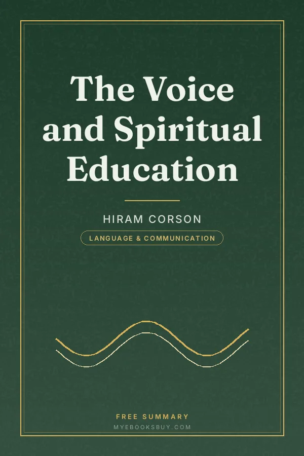 Cover of The Voice and Spiritual Education