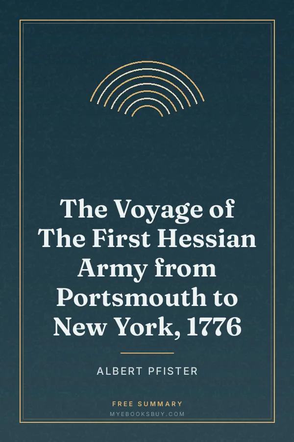 Cover of The Voyage of The First Hessian Army from Portsmouth to New York, 1776