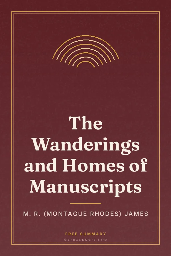 Cover of The Wanderings and Homes of Manuscripts