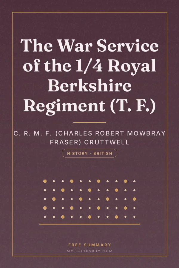 Cover of The War Service of the 1/4 Royal Berkshire Regiment (T. F.)