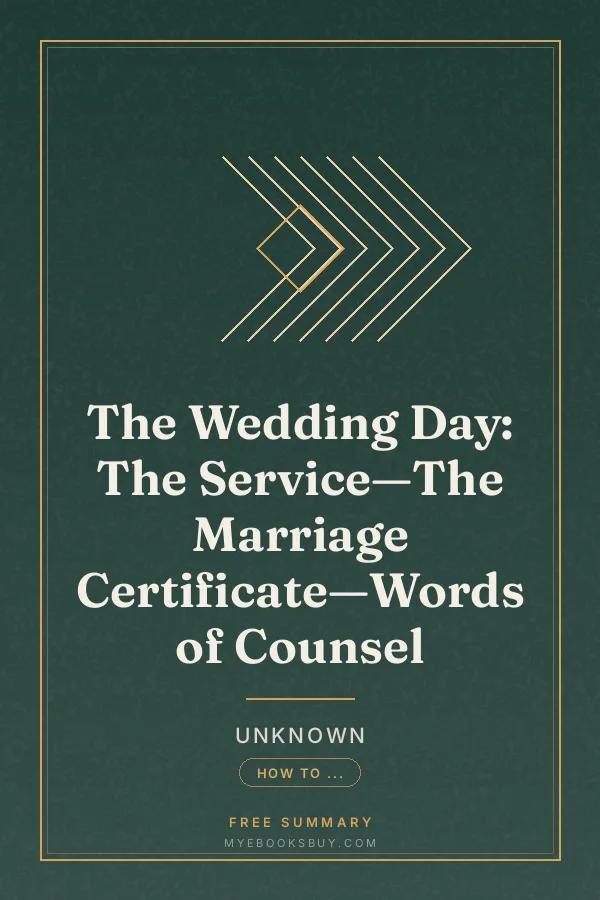 Cover of The Wedding Day: The Service—The Marriage Certificate—Words of Counsel