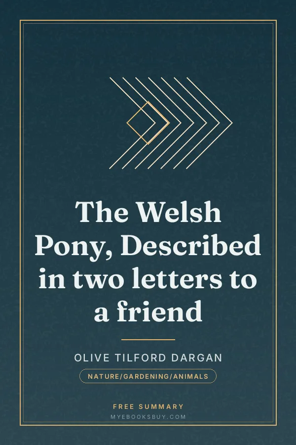 Cover of The Welsh Pony, Described in two letters to a friend