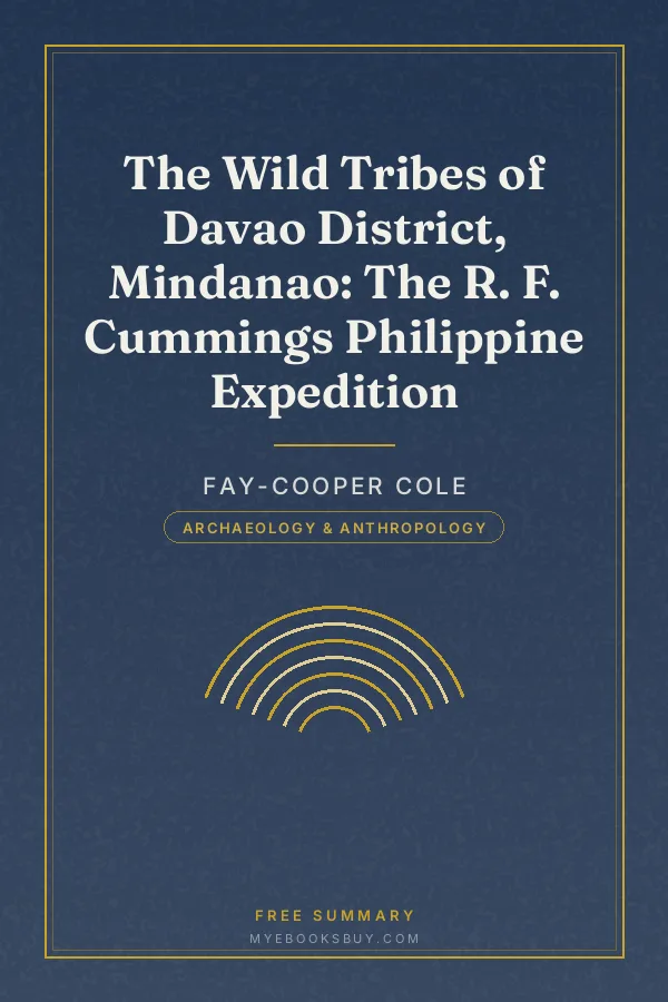 Cover of The Wild Tribes of Davao District, Mindanao: The R. F. Cummings Philippine Expedition