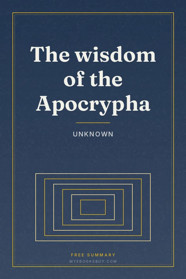 Cover of The wisdom of the Apocrypha