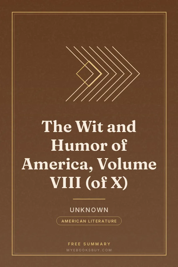 Cover of The Wit and Humor of America, Volume VIII (of X)