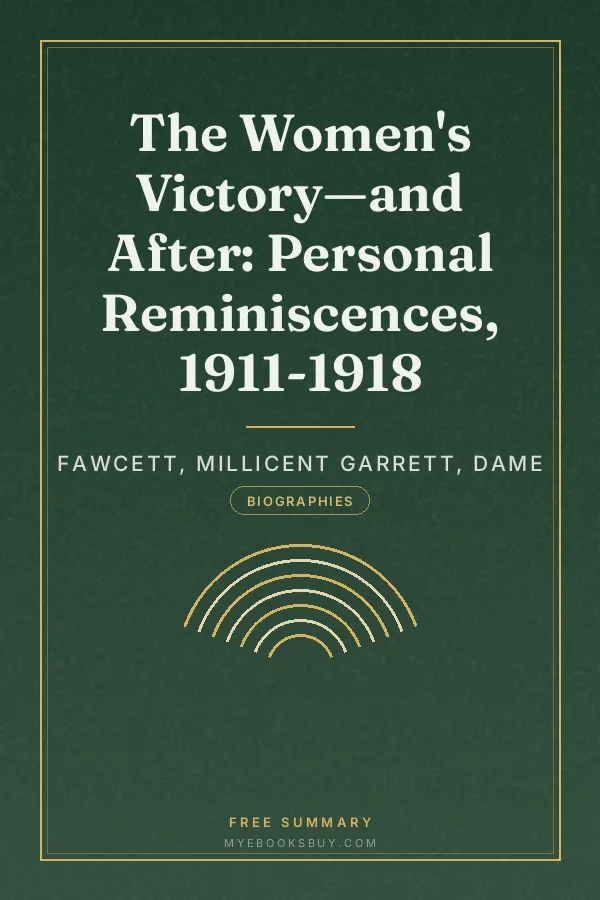 Cover of The Women's Victory—and After: Personal Reminiscences, 1911-1918