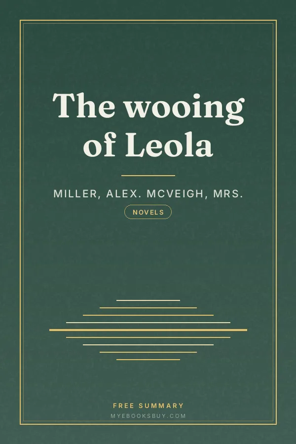 Cover of The wooing of Leola