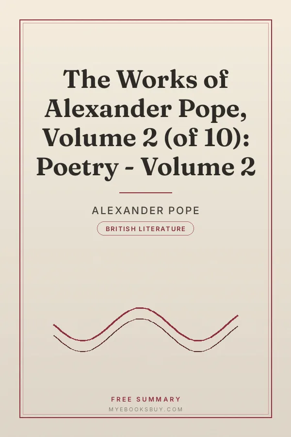 Cover of The Works of Alexander Pope, Volume 2 (of 10): Poetry - Volume 2