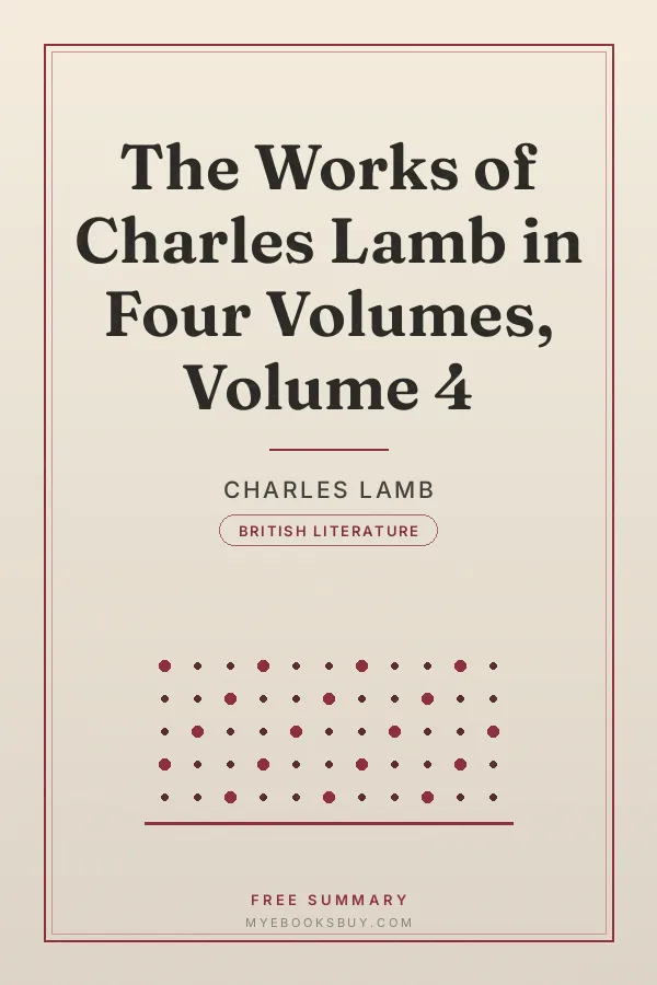 Cover of The Works of Charles Lamb in Four Volumes, Volume 4