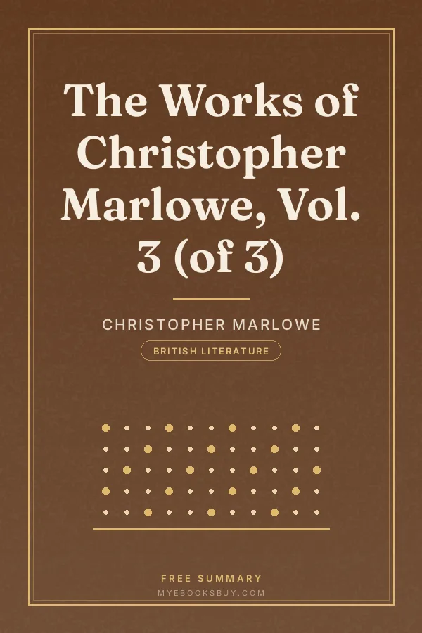 Cover of The Works of Christopher Marlowe, Vol. 3 (of 3)