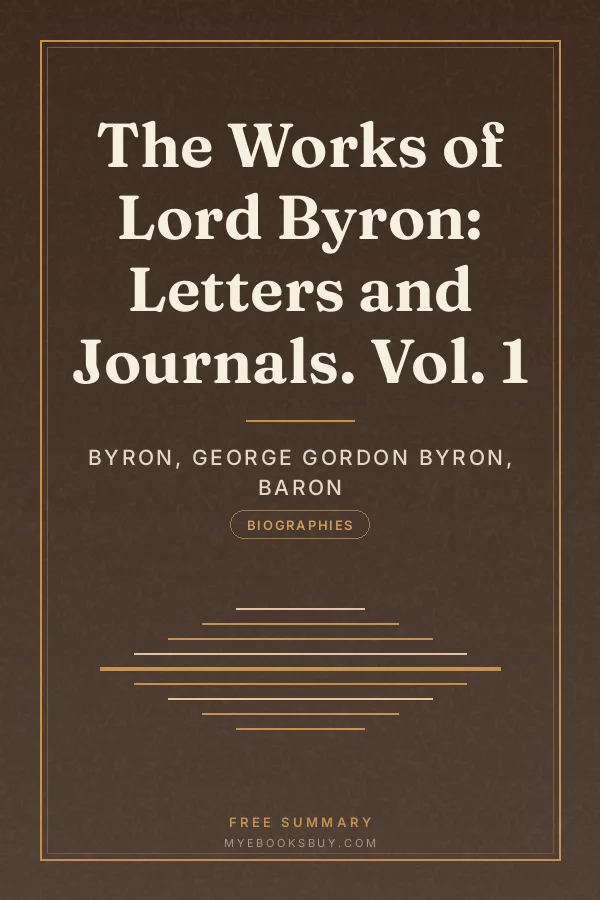 Cover of The Works of Lord Byron: Letters and Journals. Vol. 1
