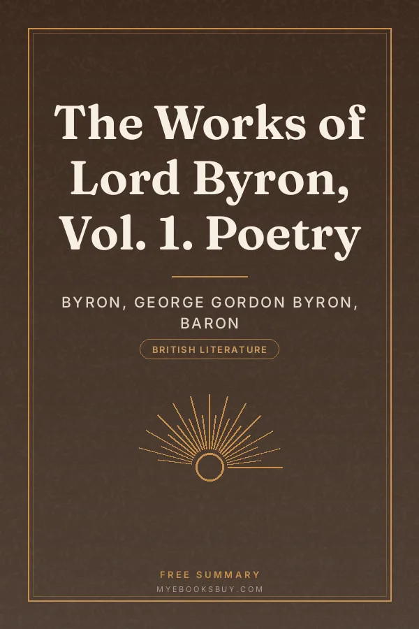Cover of The Works of Lord Byron, Vol. 1. Poetry